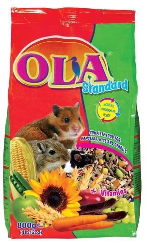 Ola غذاء كامل للهامستر والفئران والجربوع (0.8 كغم)