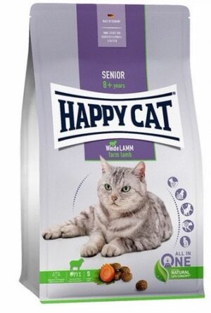 Happy cat SENIOR +8 بطعم السالمون