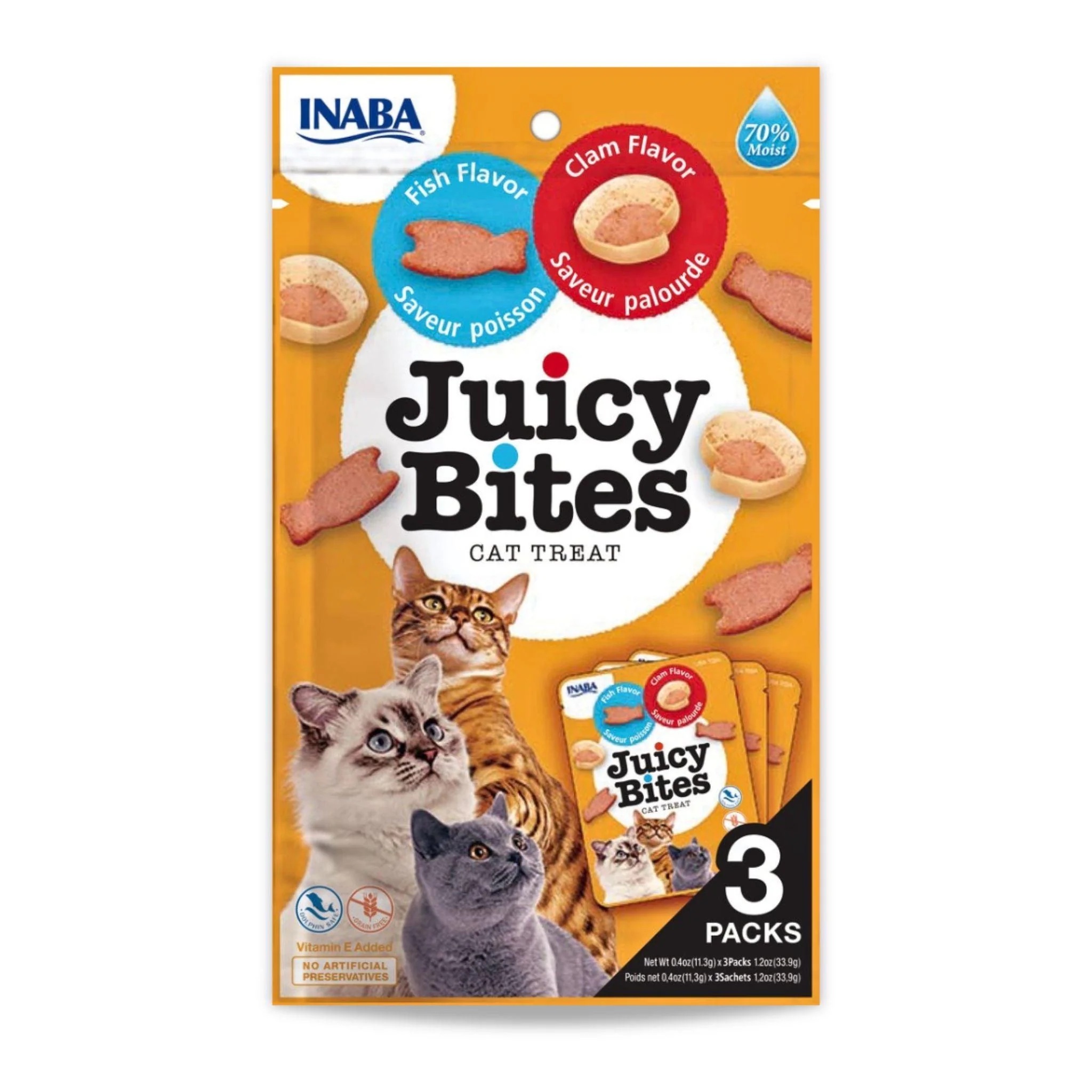 INABA - Juicy Bites אינאבה גוסי בייטס דגים וצדפות 55 גרם