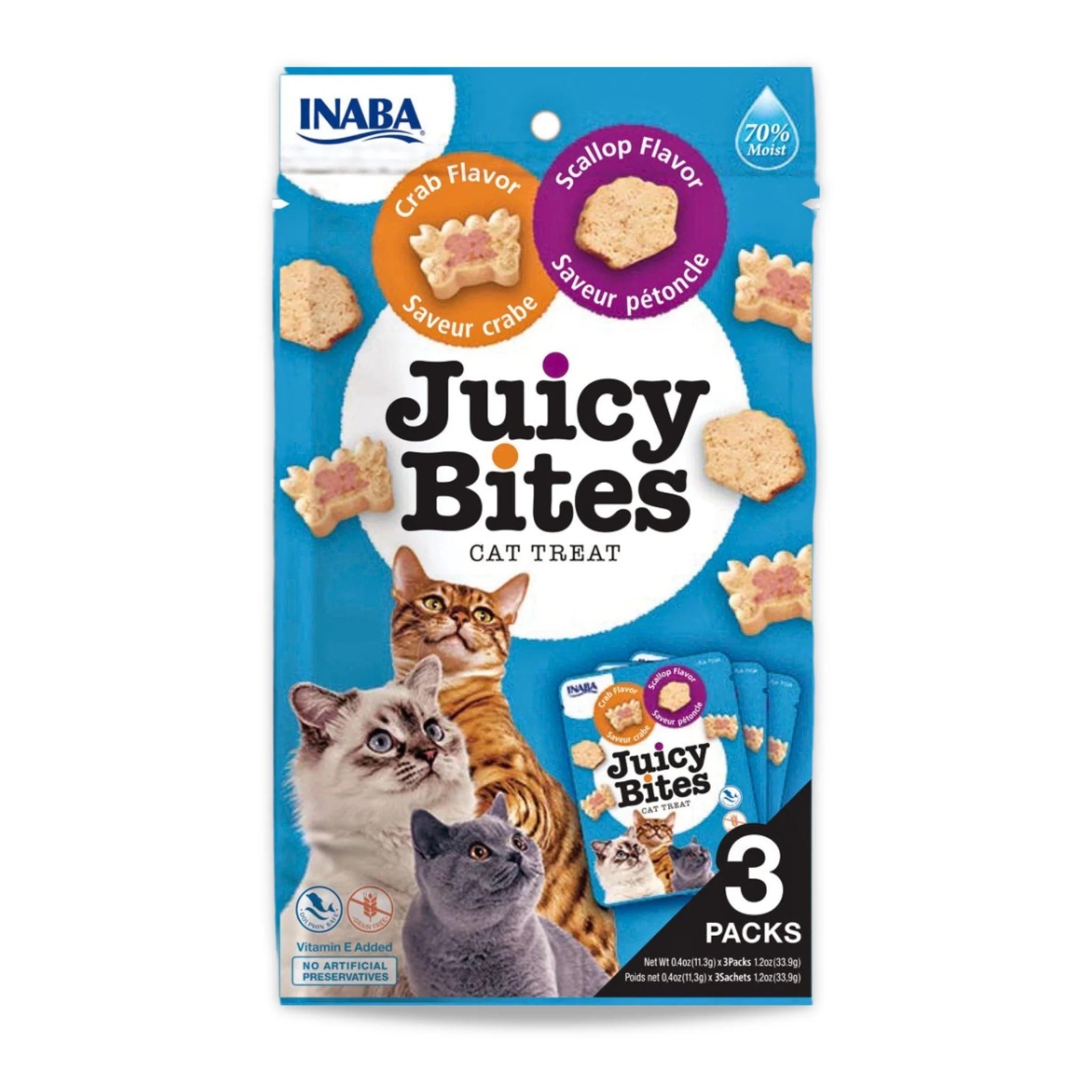 INABA - Juicy Bites אינאבה גוסי בייטס סרטנים וצדפות 55 גרם