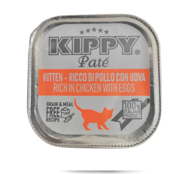 KIPPY מעדן קיפי פטה לגורי חתולים עוף וביצים